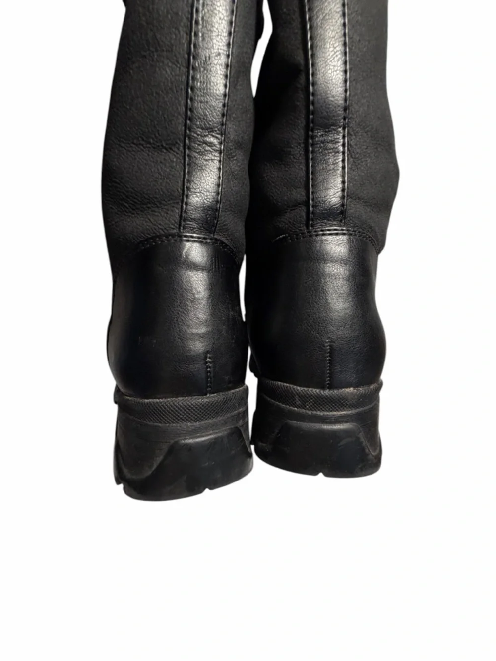 Boston Accents Women's Patty Black Knee-High Insultaed Zip Boots Sz 6